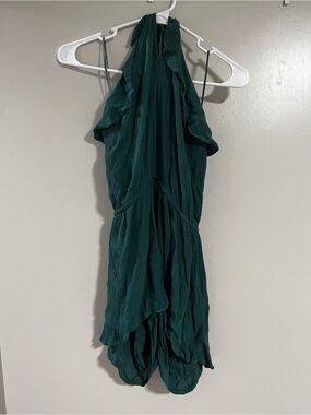Aeropostale Dark Green Halter Romper